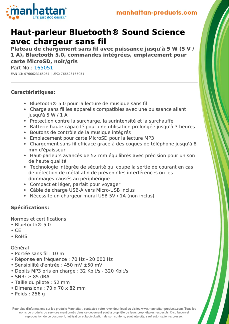 First page image of the manual for 165051