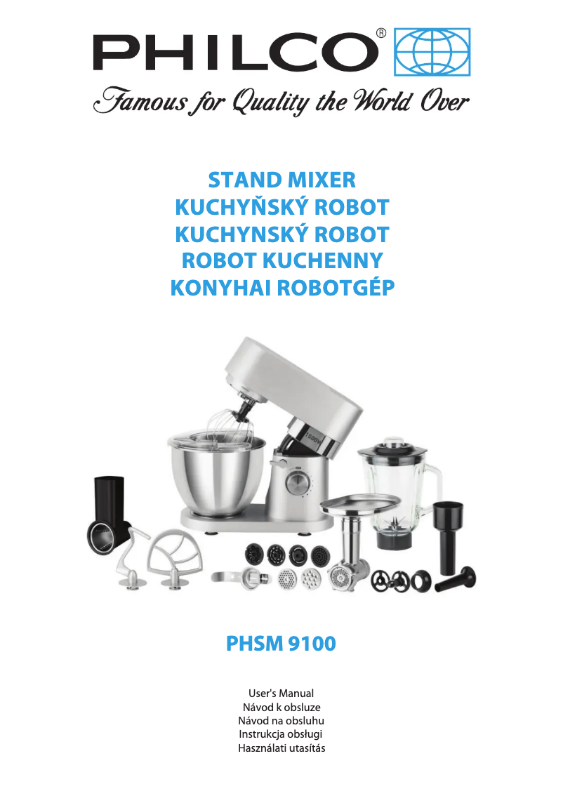 Page 1 of the manual User Manual Philco PHSM 9100