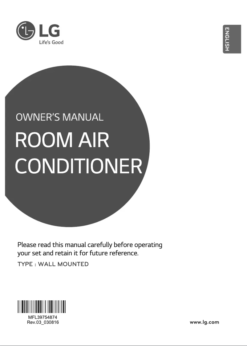 First page image of the manual for JSNQ18VPXD1