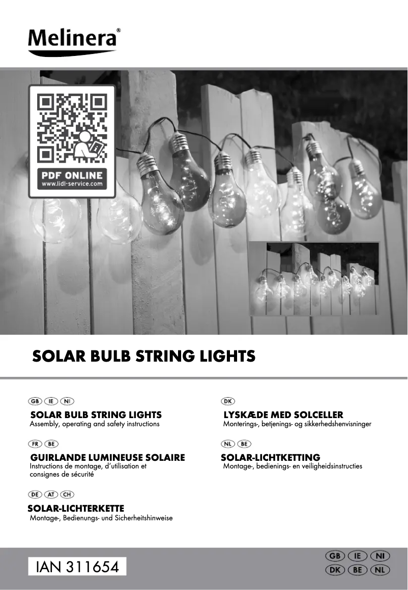 First page image of the manual for IAN 311654