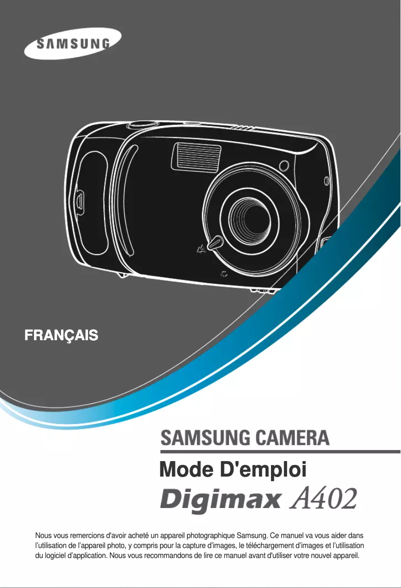 Page 1 of the manual User Manual Samsung Digimax A402