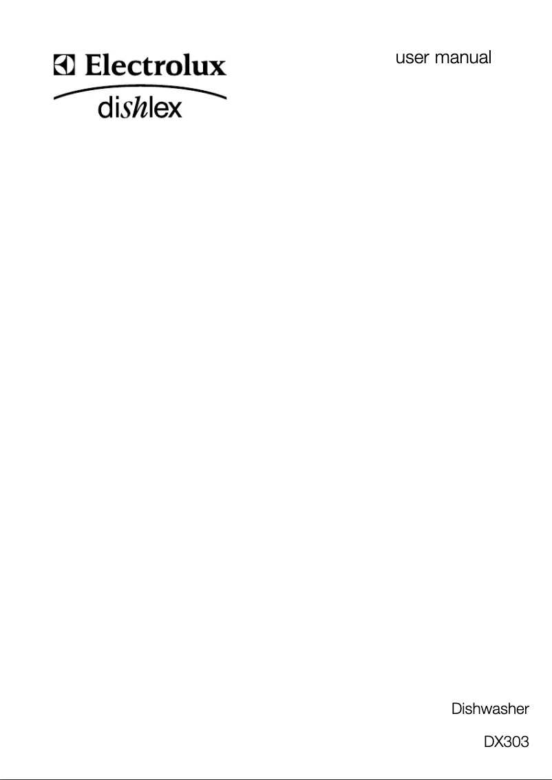 First page image of the manual for DX 303