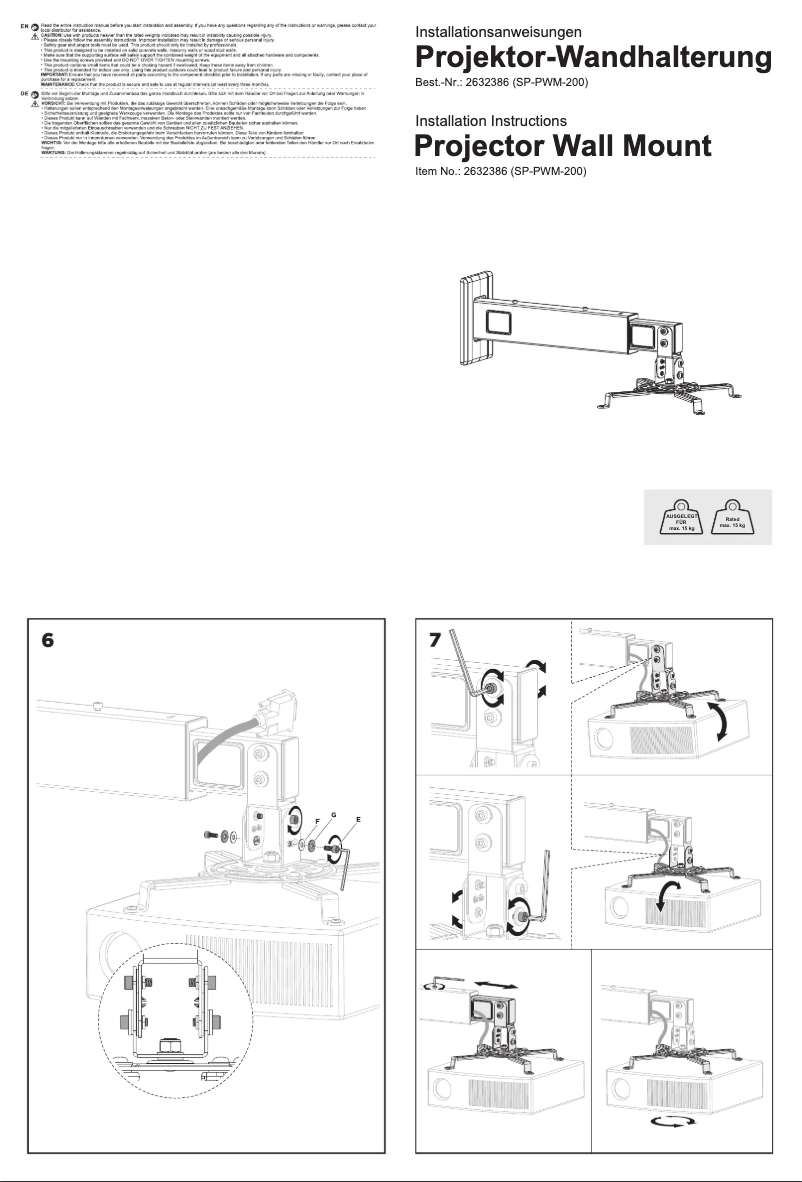 First page image of the manual for SP-PWM-200