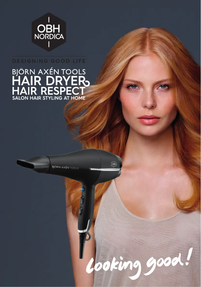 Page 1 of the manual User Manual OBH Nordica Björn Axén Hair Respect 5199