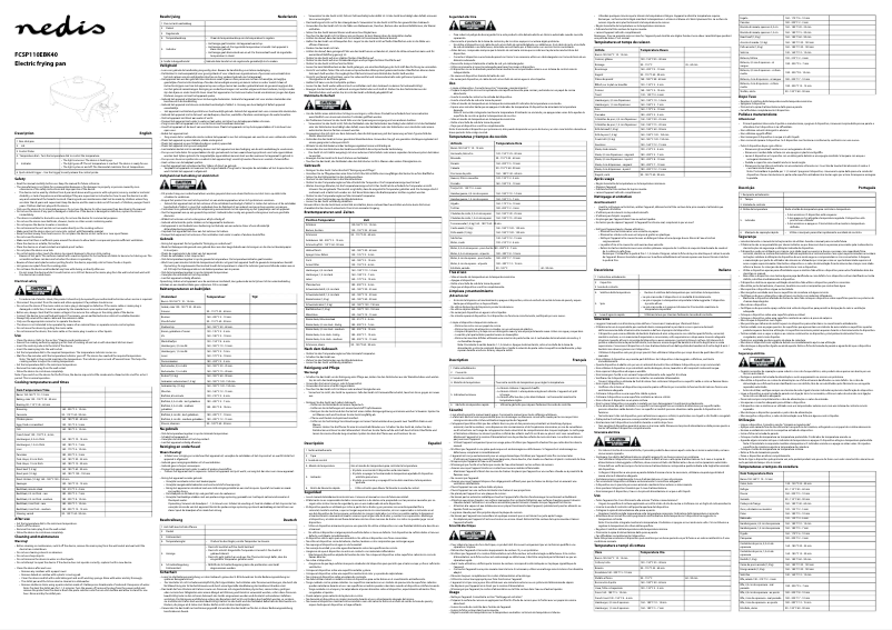 Page 1 of the manual User Manual Nedis FCSP110EBK40