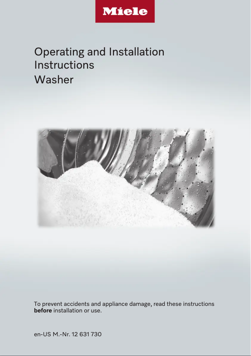 First page image of the manual for WWD 660 WCS