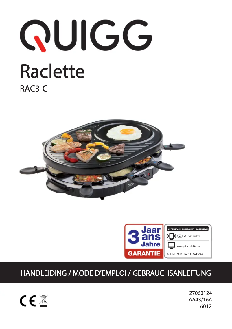 First page image of the manual for RAC3