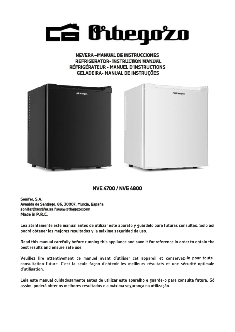 First page image of the manual for NVE 4800