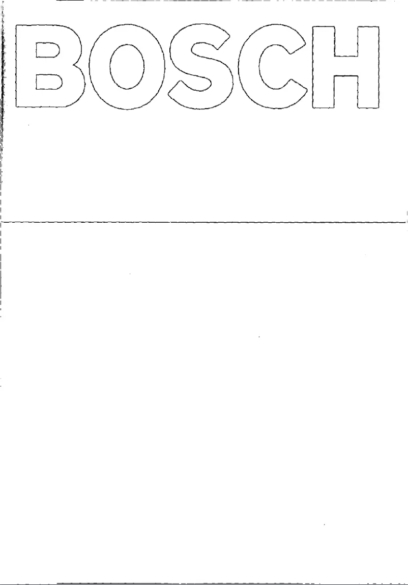 Page 1 of the manual User Manual Bosch HBN8520
