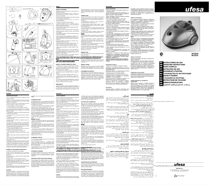 Page 1 of the manual User Manual Ufesa AC3514