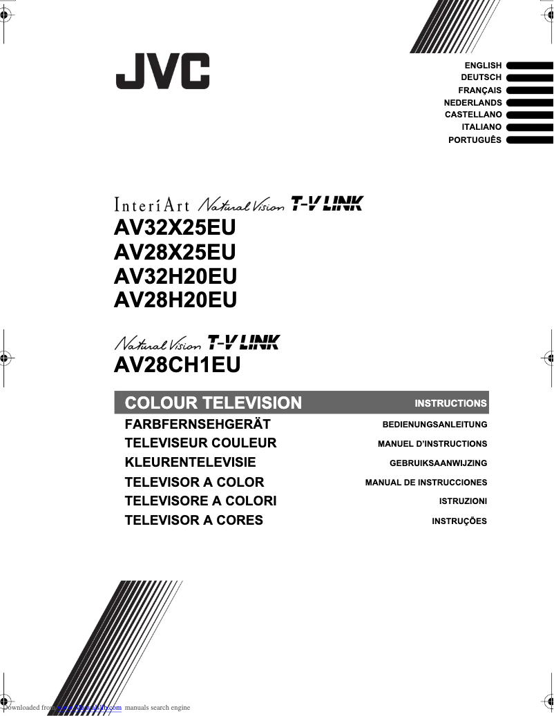 First page image of the manual for AV28H20EU