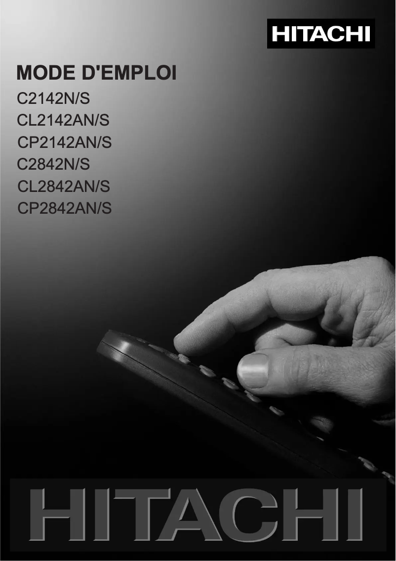 Page 1 of the manual User Manual Hitachi CL2142AN