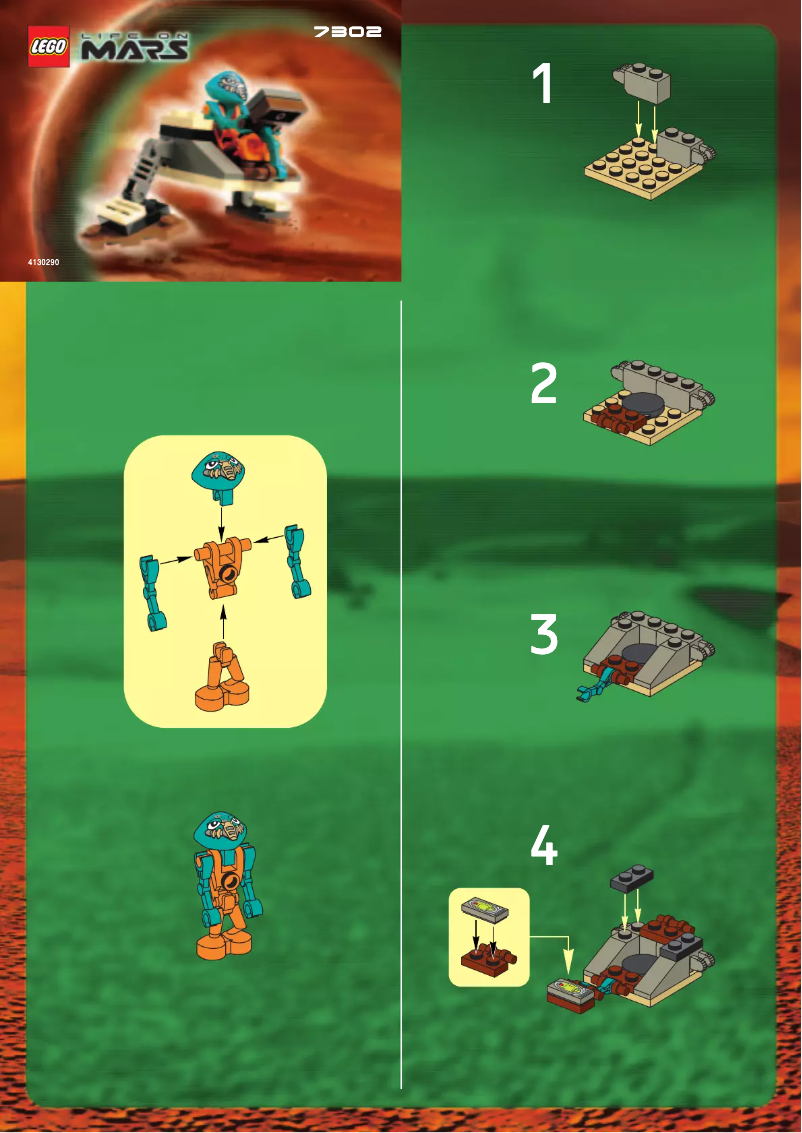 Page 1 of the manual User Manual Lego Space 7302