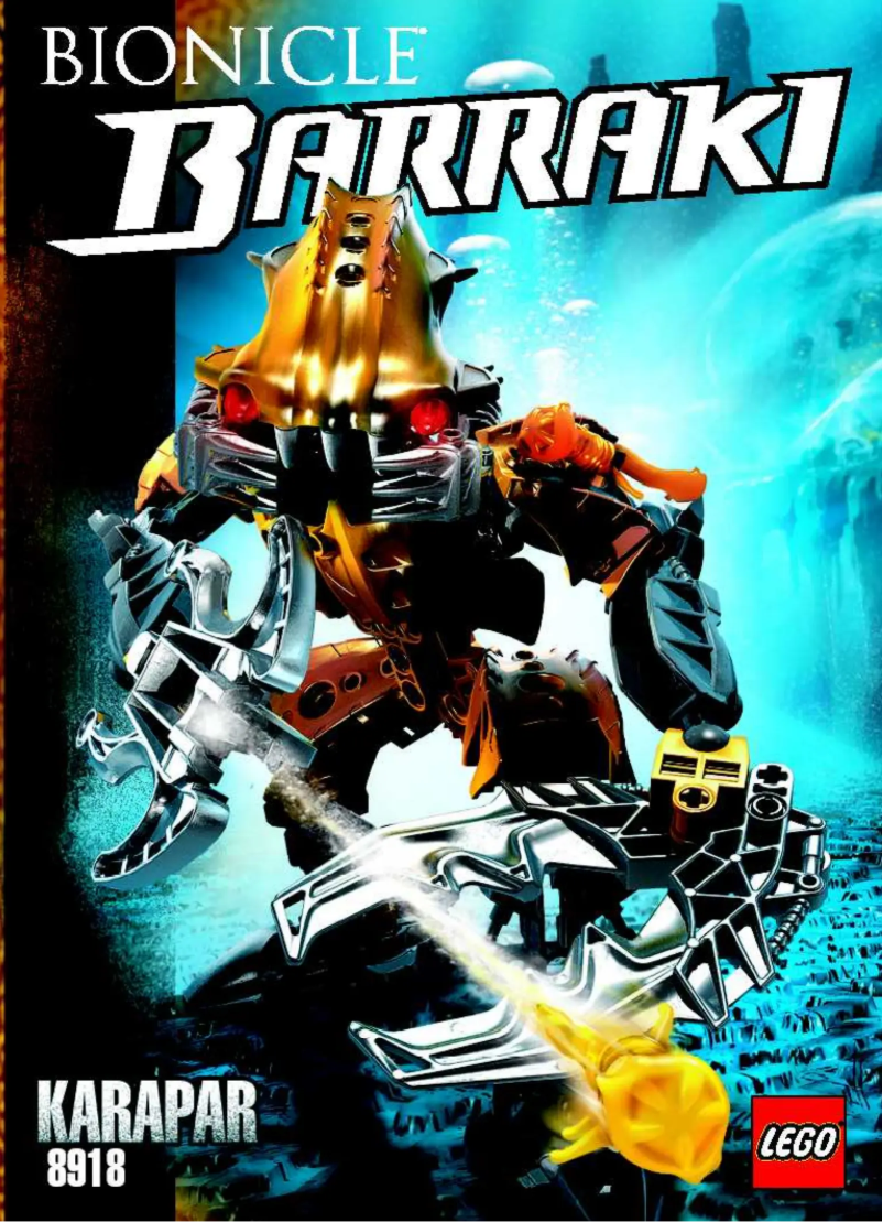 Page 1 of the manual User Manual Lego Bionicle 8918