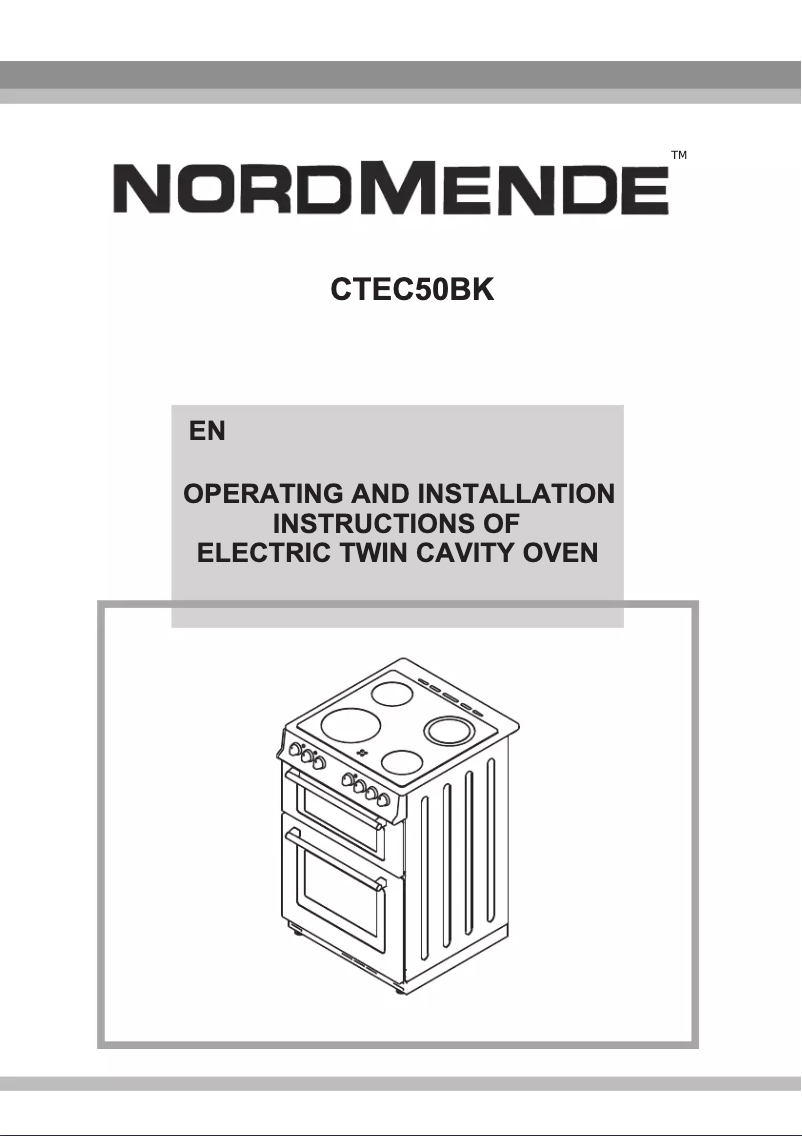 First page image of the manual for CTEC50BK