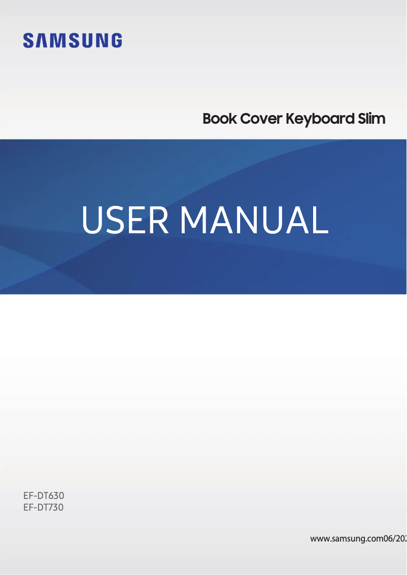 Page 1 of the manual User Manual Samsung EF-DT630