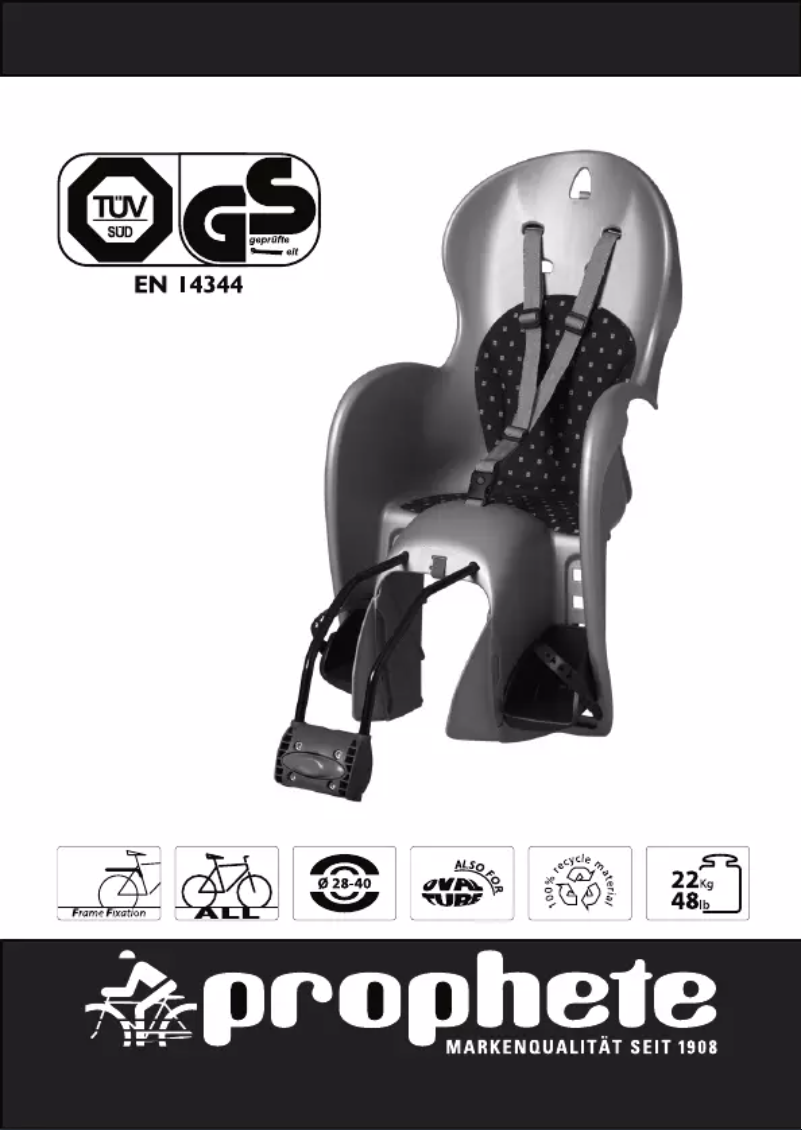 Page 1 of the manual User Manual Prophete EN 14344