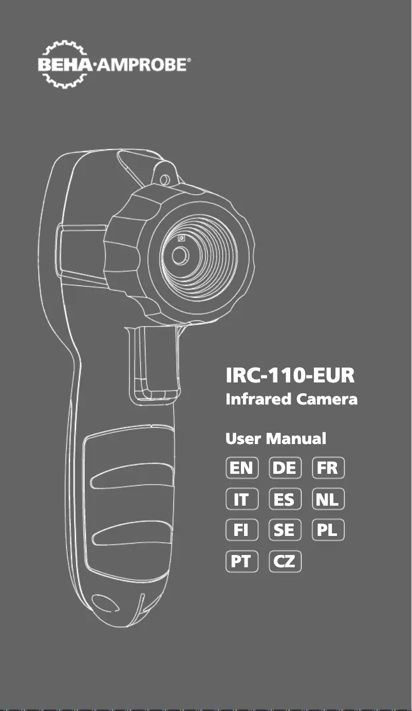 Page 1 of the manual User Manual Beha-Amprobe IRC-110-EUR