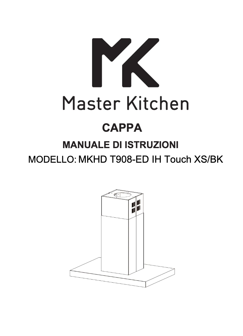 First page image of the manual for MKHD T908-ED IH TOUCH XS/BK
