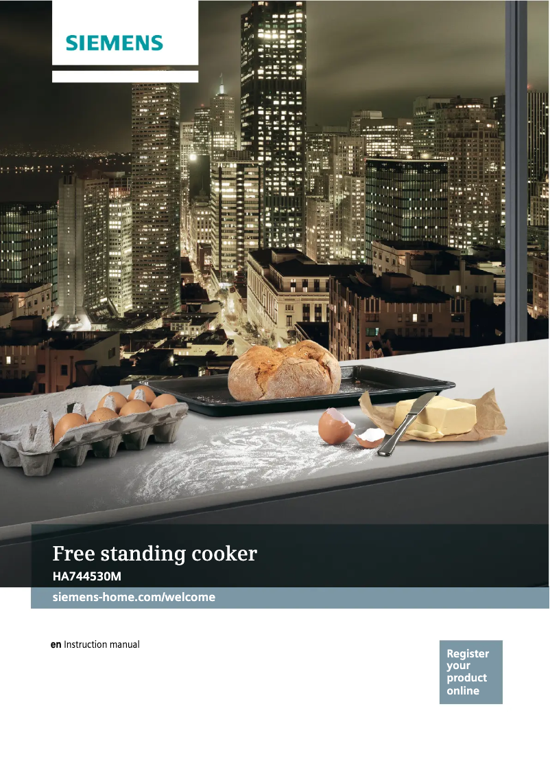 Page 1 of the manual User Manual Siemens HA744530M