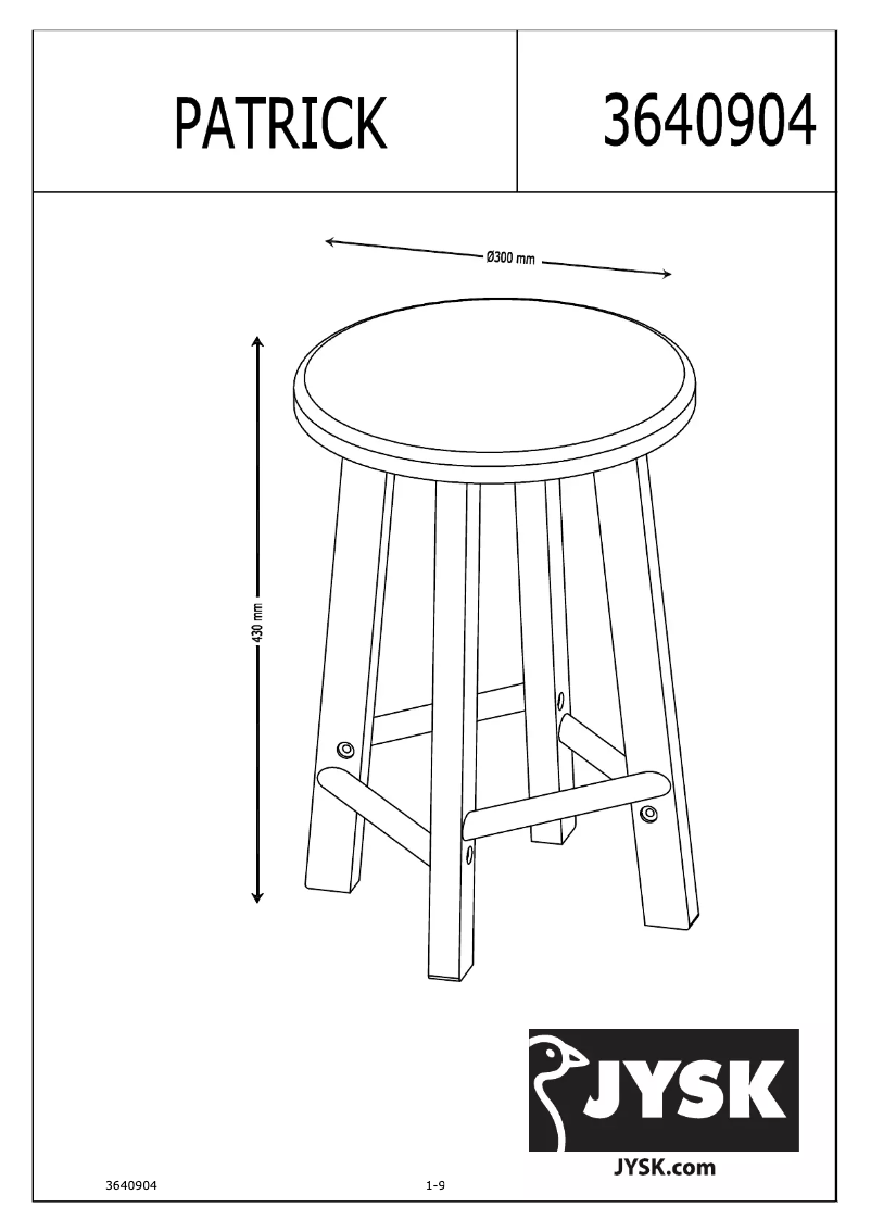 First page image of the manual for Patrick