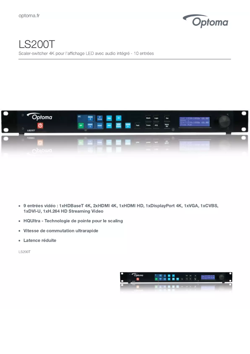 First page image of the manual for LS200T
