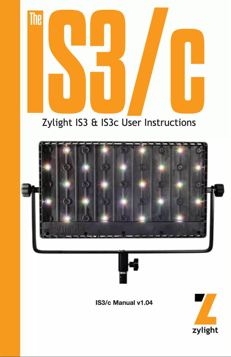 First page image of the manual for IS3/c