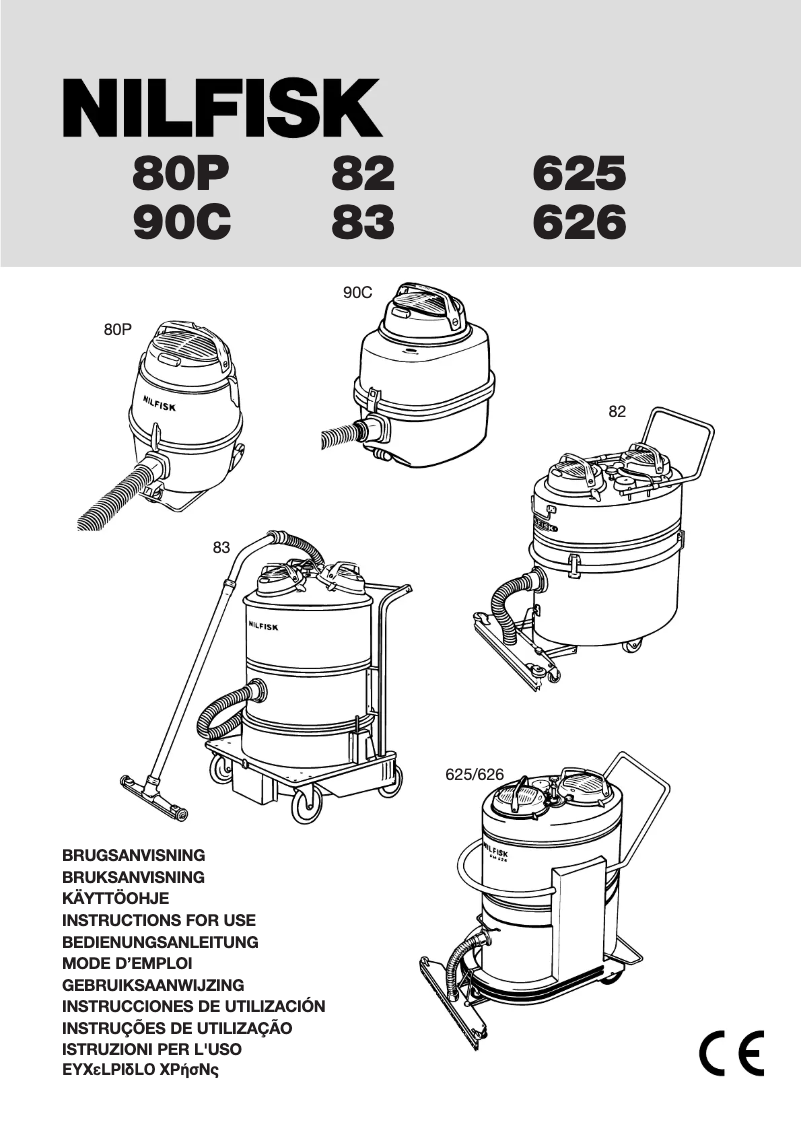 Page 1 of the manual User Manual Nilfisk GM625