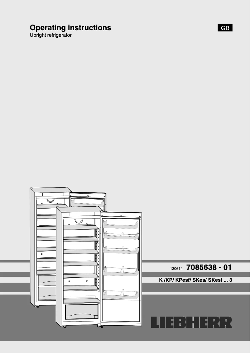 Page 1 of the manual User Manual Liebherr KPesf4220