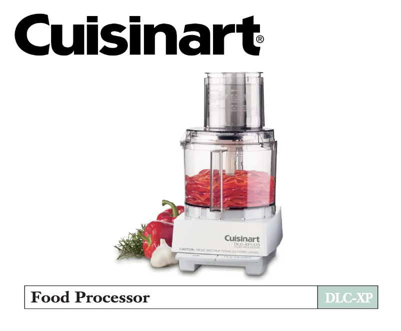 Page 1 of the manual User Manual Cuisinart DLC-XP