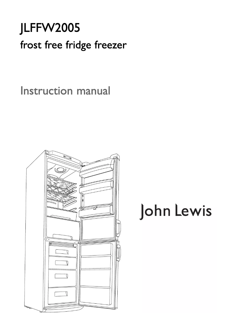 Page 1 of the manual User Manual John Lewis JLFFW 2005