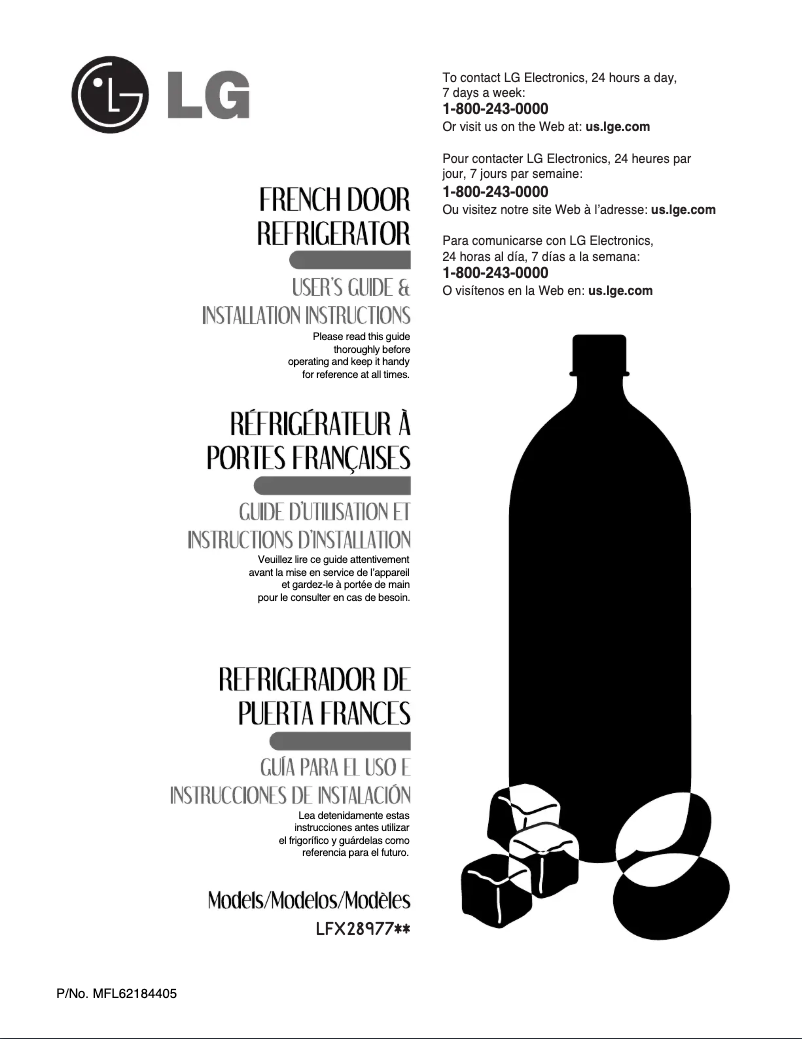 First page image of the manual for LFX28977SB