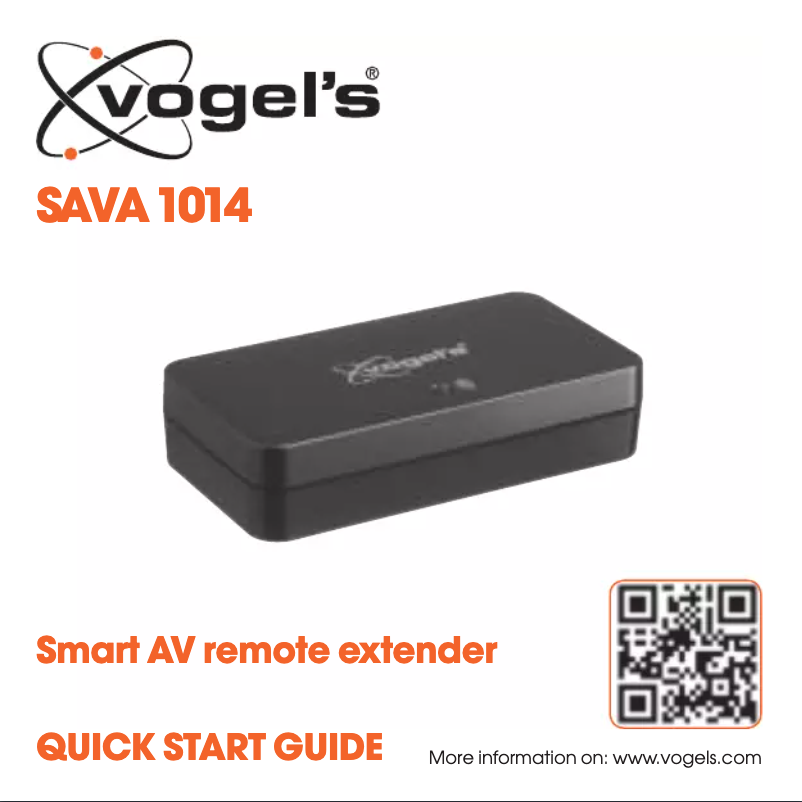 Page 1 of the manual User Manual Vogel's SAVA 1014