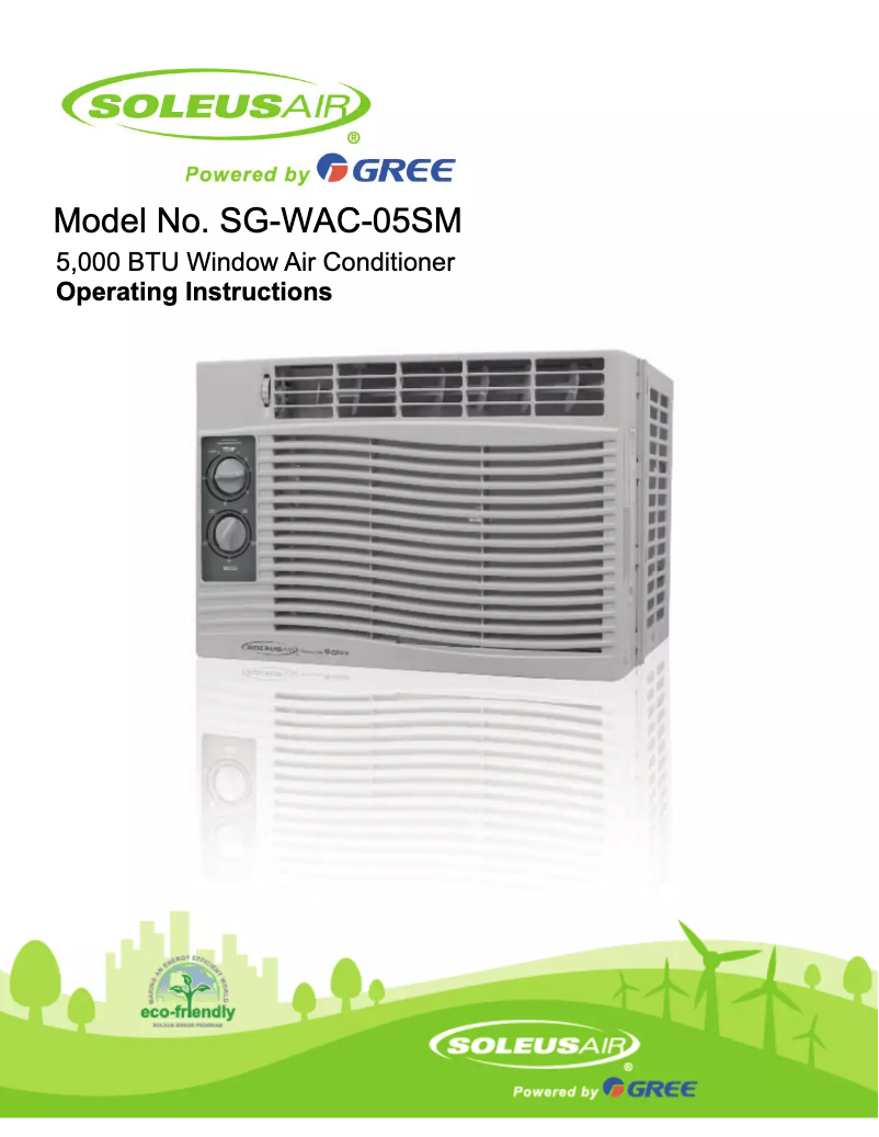 Page 1 of the manual User Manual SoleusAir SG-WAC-05SM