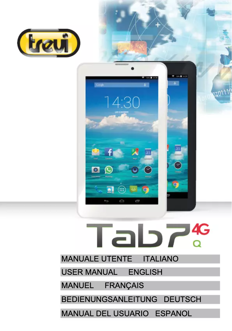 First page image of the manual for TAB 7 4G Q