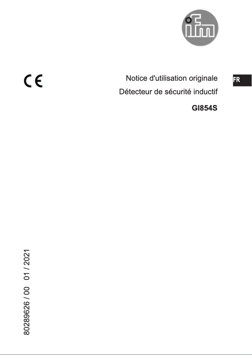 First page image of the manual for GI854S