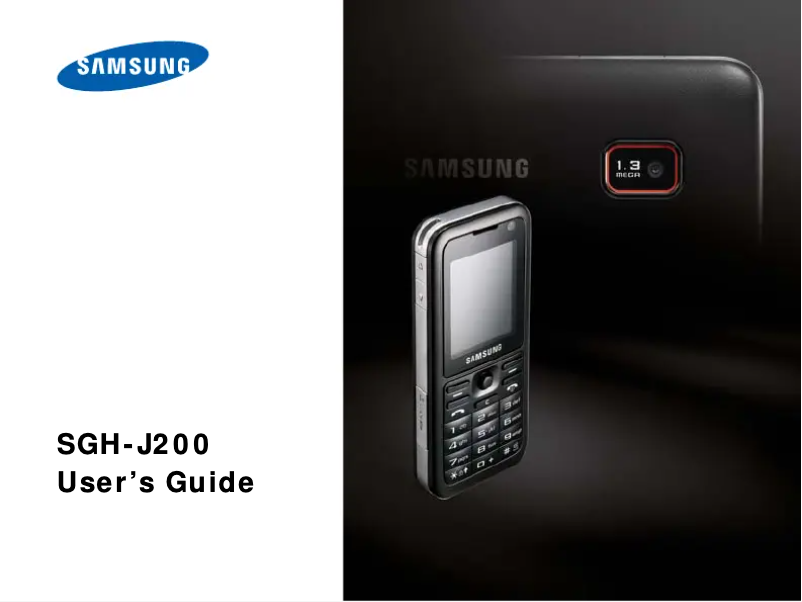 First page image of the manual for SGH-J200