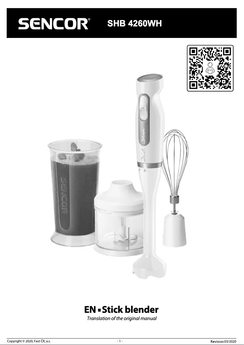 Image de la première page du manuel de l'appareil SHB 4260WH