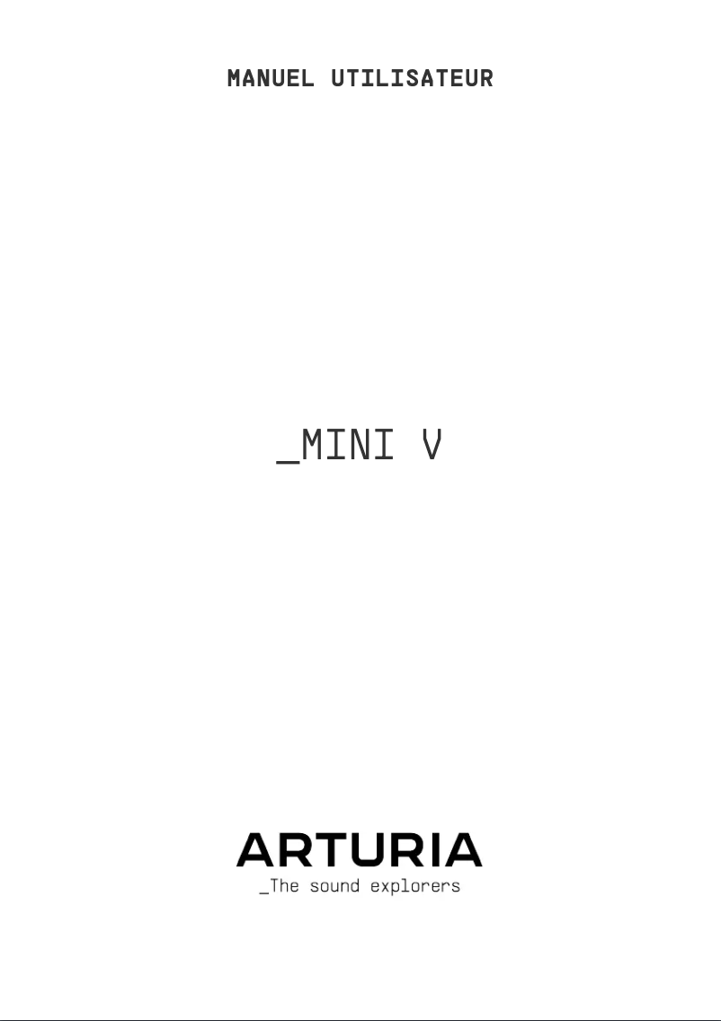 First page image of the manual for Mini V