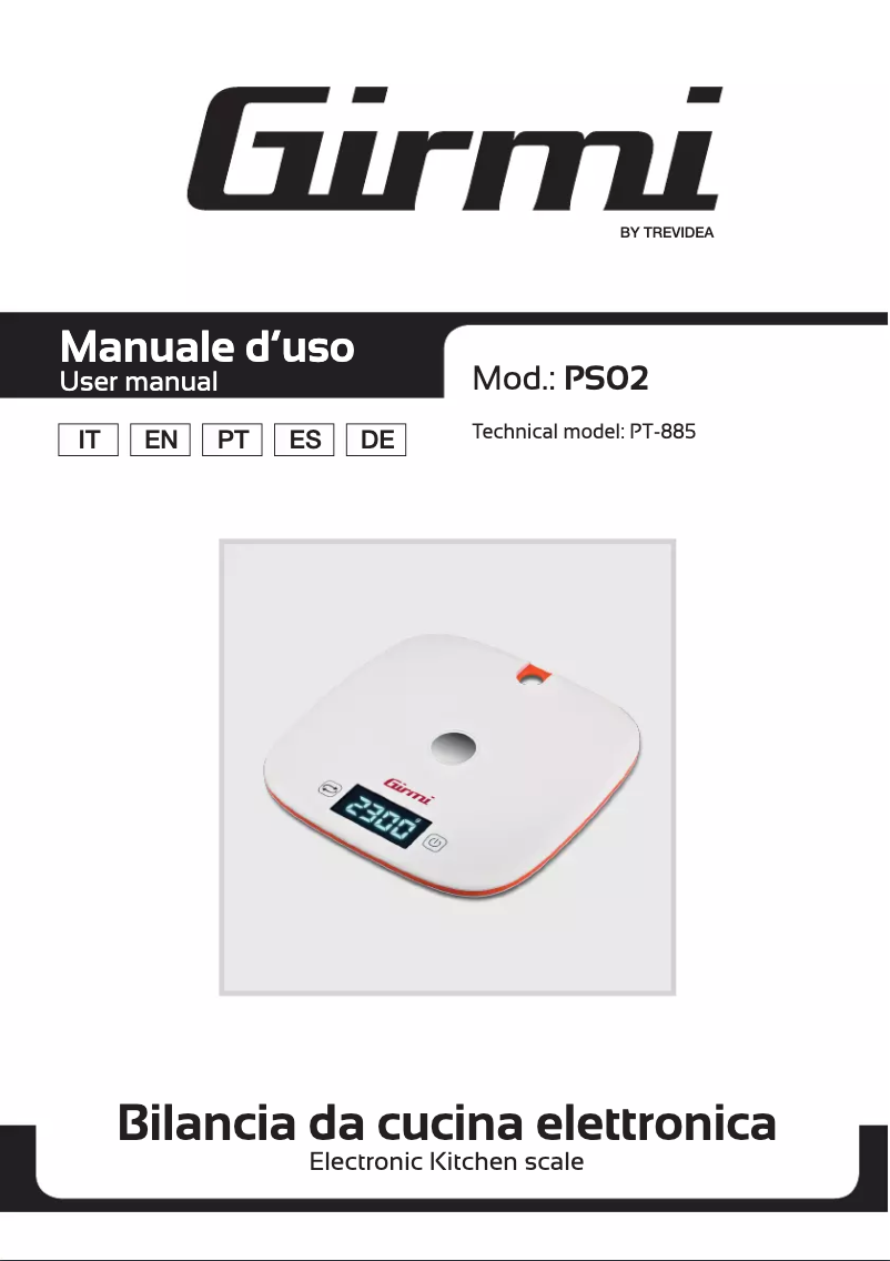 First page image of the manual for PS02