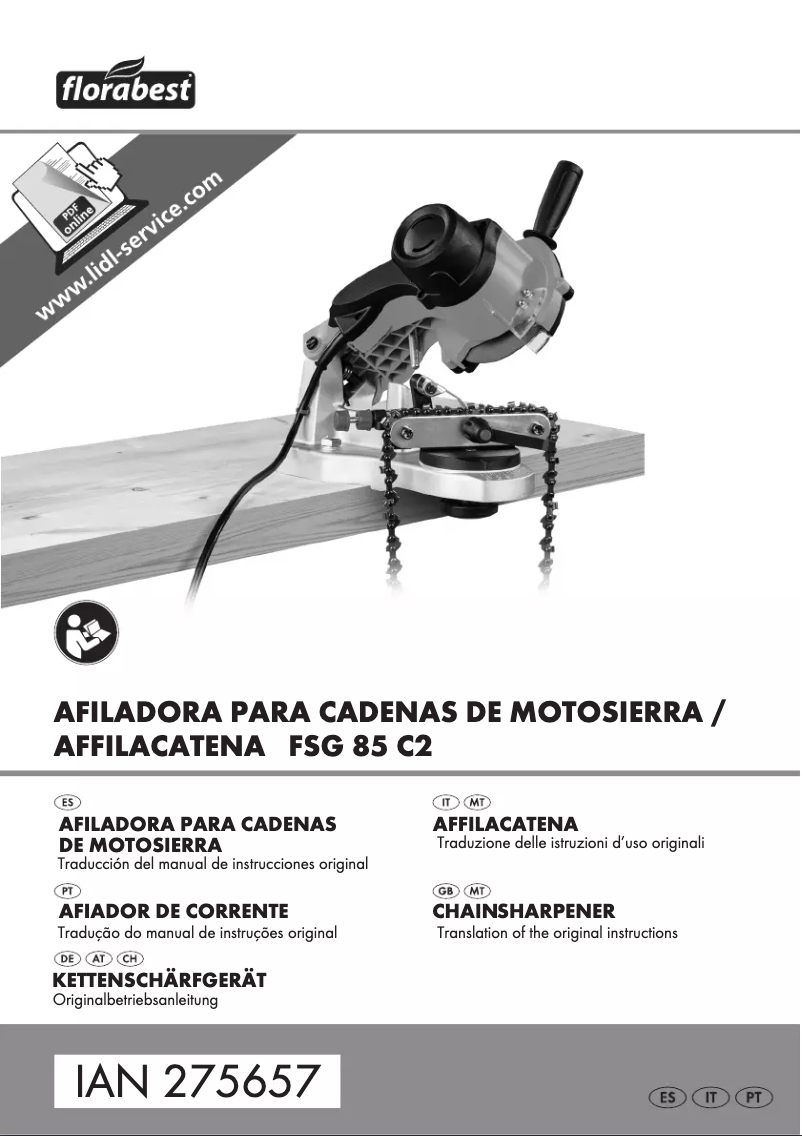 First page image of the manual for FSG 85 C2