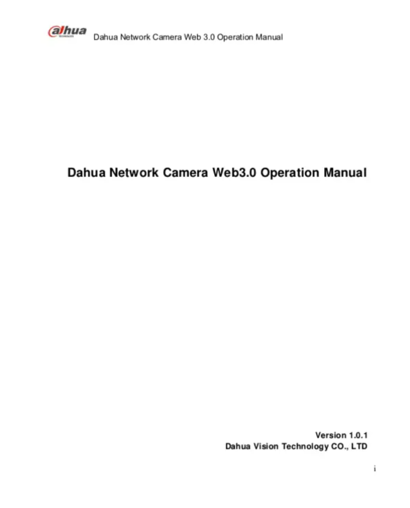Page 1 of the manual User Manual Dahua Technology Pro IPC-HDBW5831E-ZE