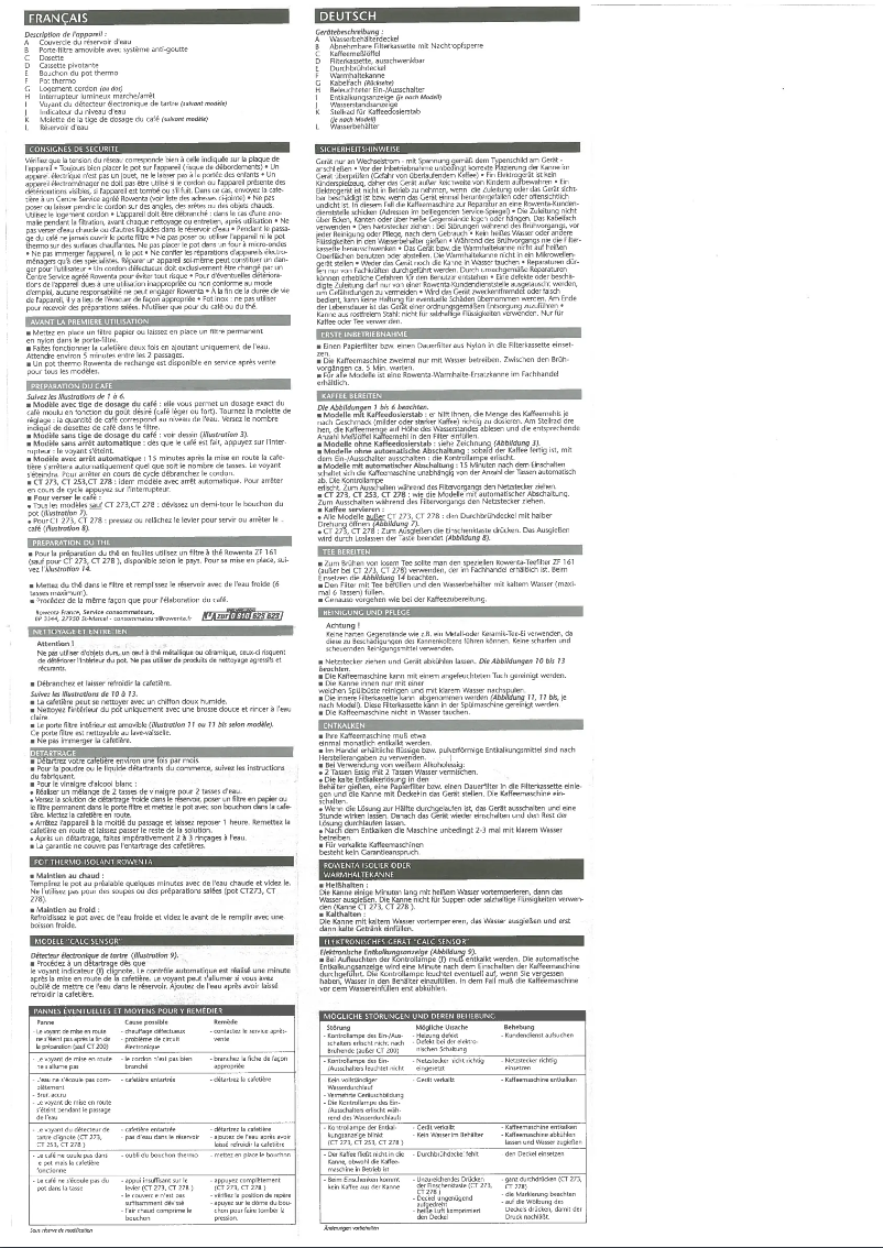 Image de la première page du manuel de l'appareil CT 212