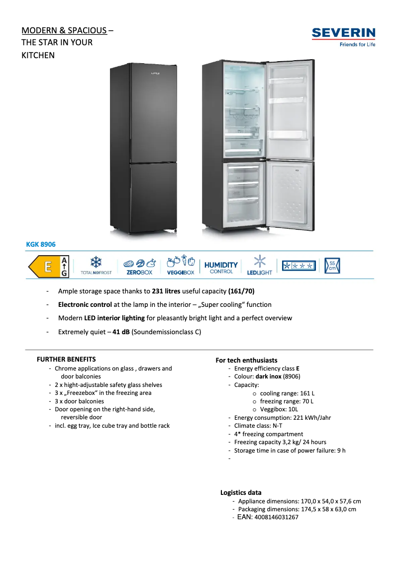 First page image of the manual for KGK 8906