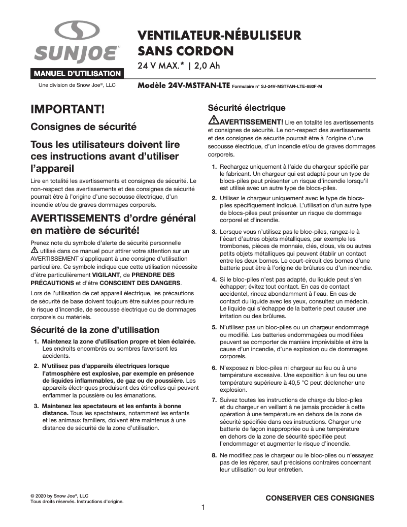 Image de la première page du manuel de l'appareil 24V-MSTFAN-LTE