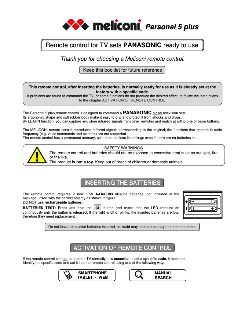 First page image of the manual for Gumbody Personal 5 plus