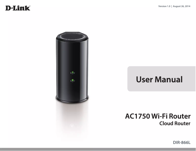 First page image of the manual for DIR-866L