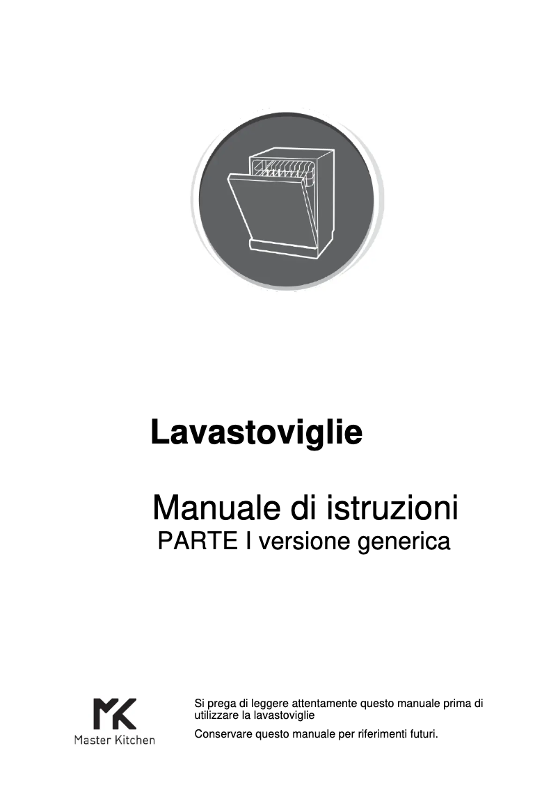 Page 1 of the manual User Manual Master Kitchen MKDW FI60514 EP E