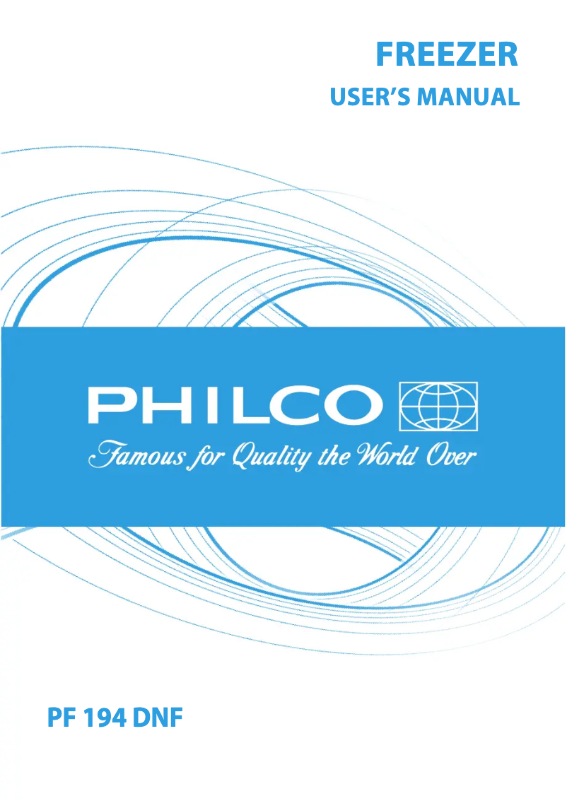 Page 1 of the manual User Manual Philco PF 194 DNF