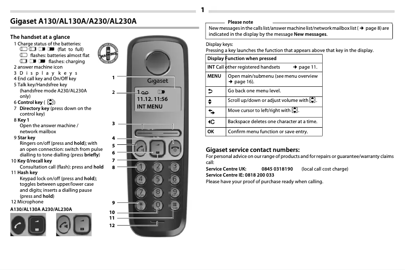 First page image of the manual for A230 Duo